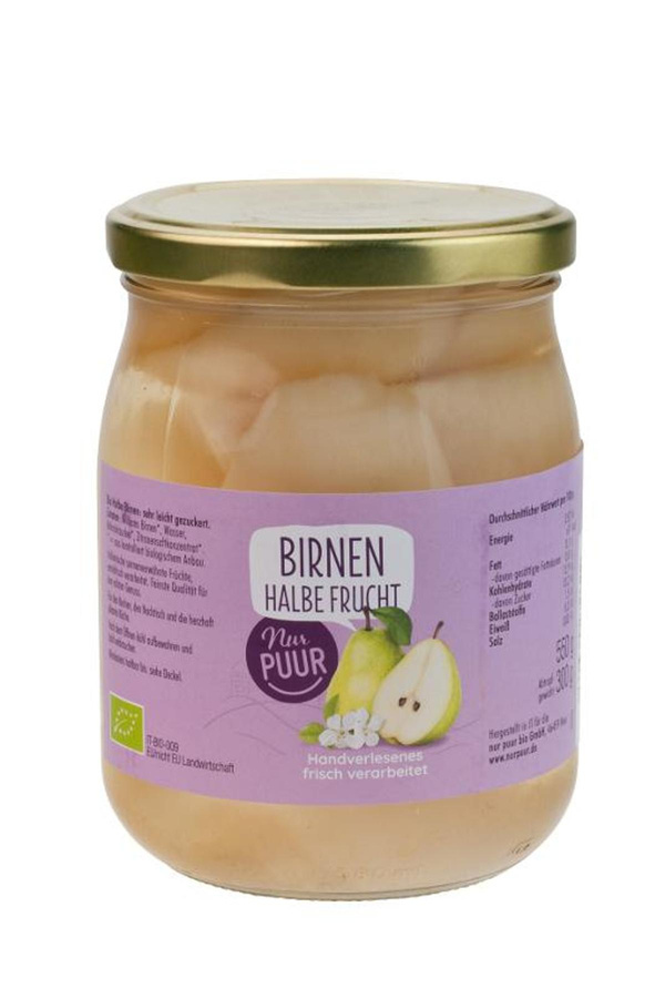 Produktfoto zu Eingelegte Birnen im Glas von nur puur