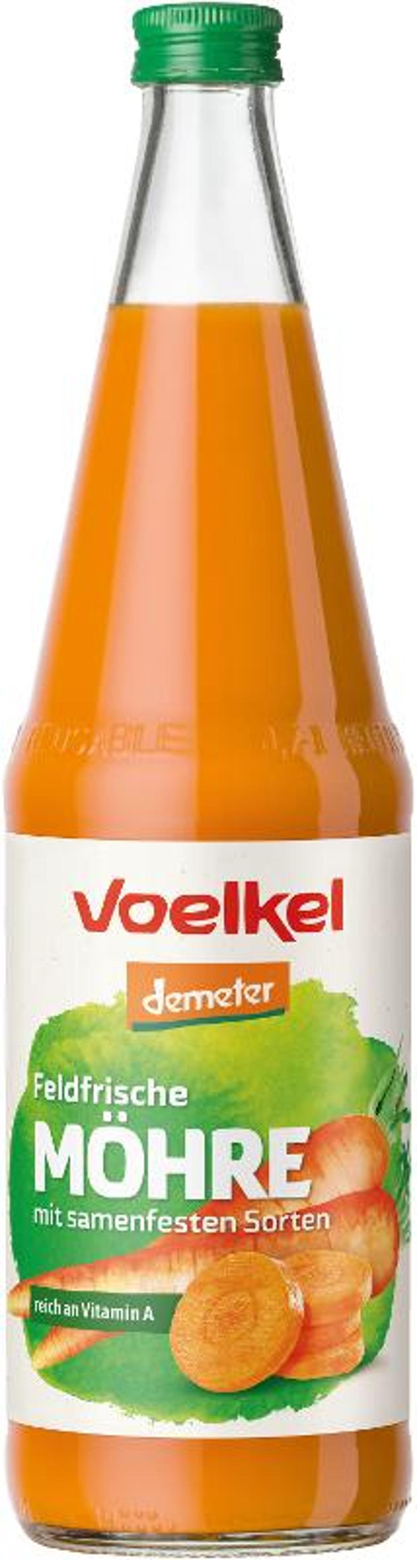 Produktfoto zu 6er Kasten Möhrensaft, feldfrisch von Voelkel