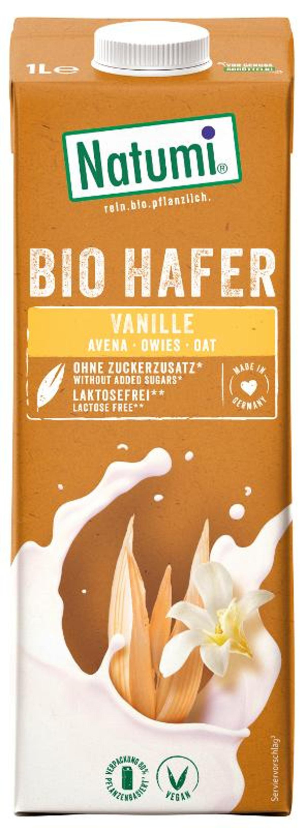 Produktfoto zu Haferdrink Vanille von Natumi