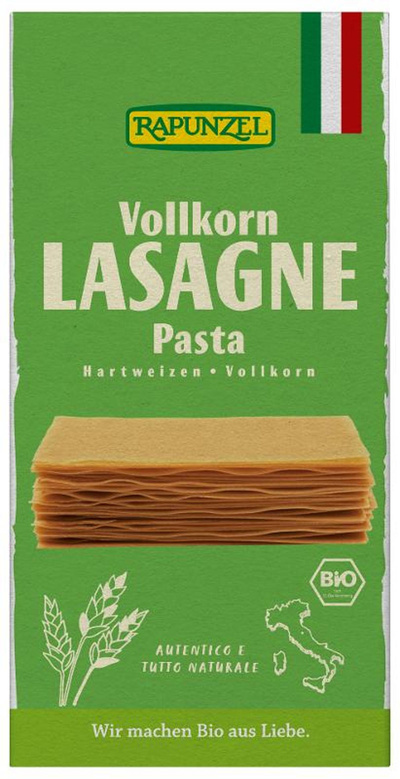 Produktfoto zu Lasagne Platten, Vollkorn von Rapunzel