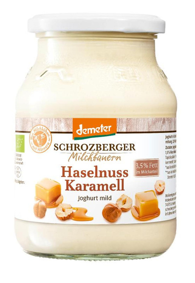 Produktfoto zu Joghurt Haselnuss Karamell 3,5% von Schrozberger