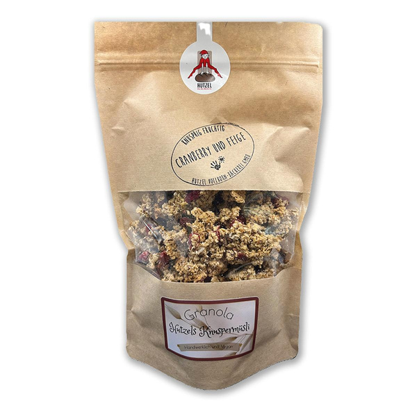 Produktfoto zu Granola Knuspermüsli Cranberry & Feige von Hutzel