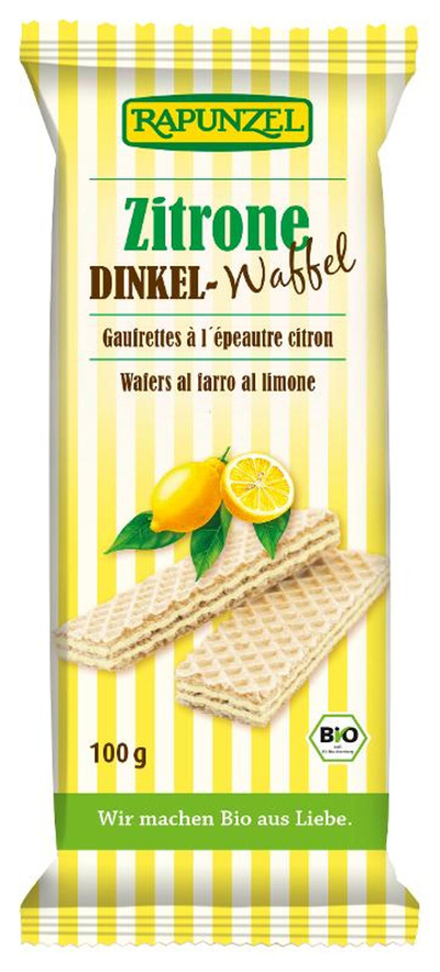 Produktfoto zu Dinkel - Zitronenwaffel von Rapunzel