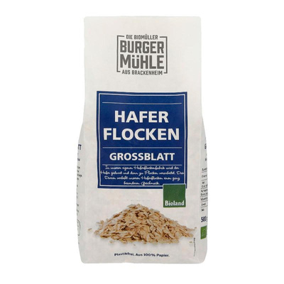 Produktfoto zu Haferflocken Großblatt von Burgermühle