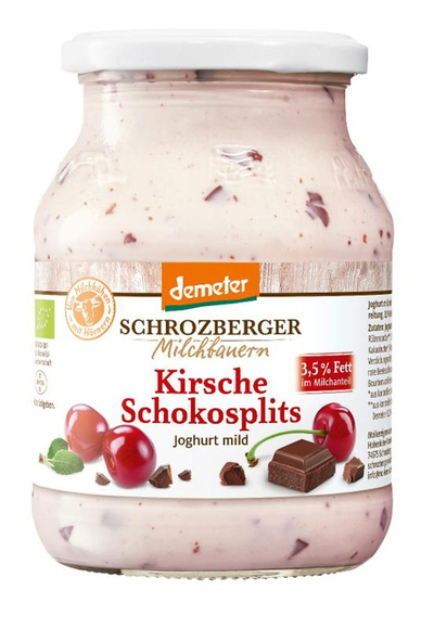 Produktfoto zu Joghurt Kirsche Schokosplits von Schrozberger