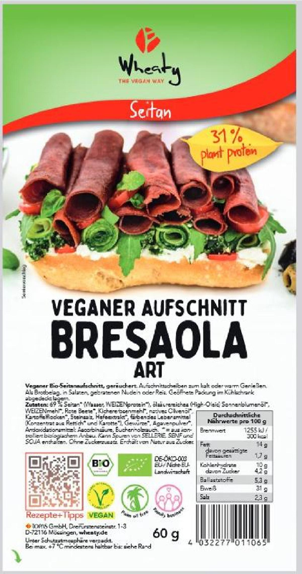 Produktfoto zu Aufschnitt Bresaola Art von Wheaty