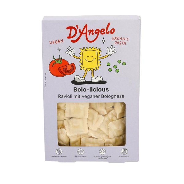 Produktfoto zu Ravioli mit veganer Bolognese von D'Angelo