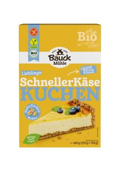 Produktfoto zu Schneller Käsekuchen Backmischung von Bauck