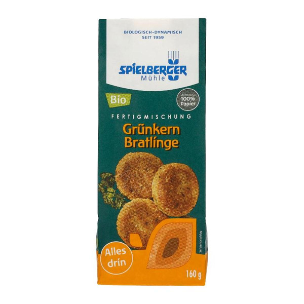 Produktfoto zu Grünkern Bratlinge von Spielberger