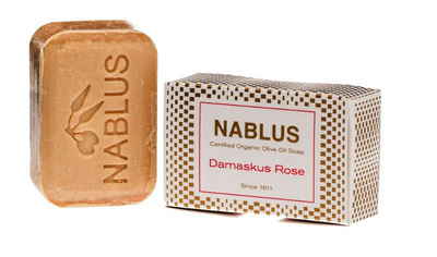 Produktfoto zu Olivenölseife Damaskus Rose aus Nablus_Palästina