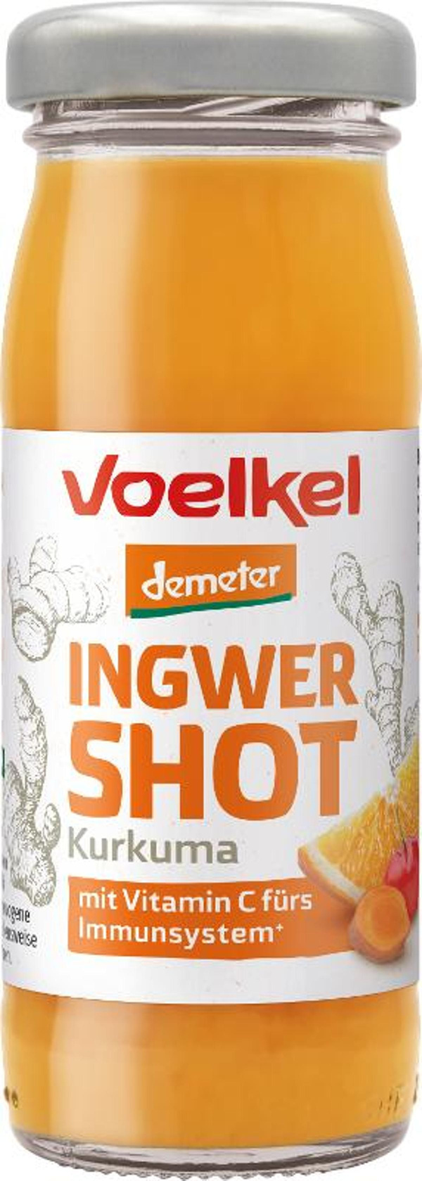 Produktfoto zu Shot Ingwer & Kurkuma von Voelkel