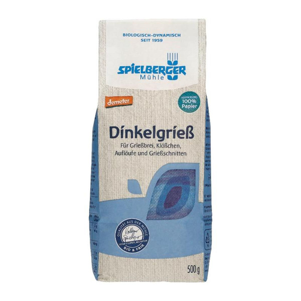 Produktfoto zu Dinkelgrieß von Spielberger