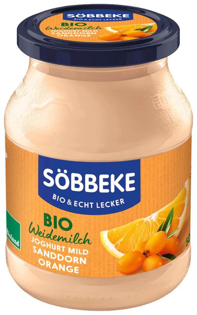 Produktfoto zu Joghurt Sanddorn-Orange von Söbbeke