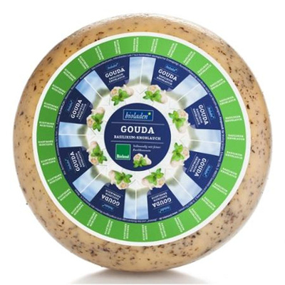 Produktfoto zu Gouda Knoblauch & Basilikum, 50% von bioladen