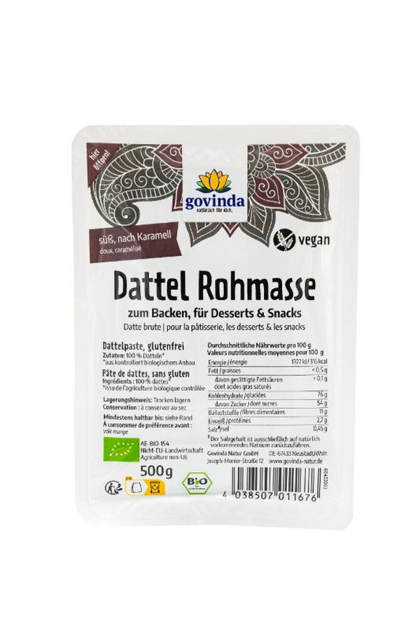 Produktfoto zu Dattel Rohmasse von Govinda