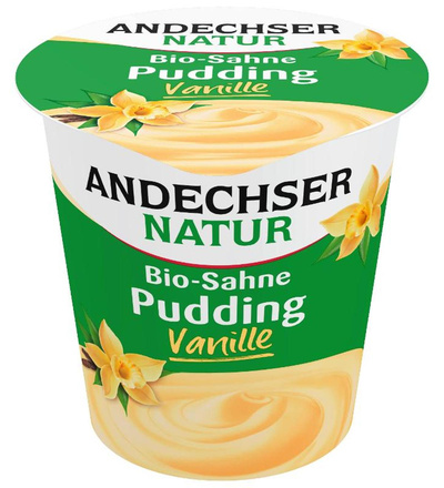 Produktfoto zu Vanille-Sahne-Pudding von Andechser