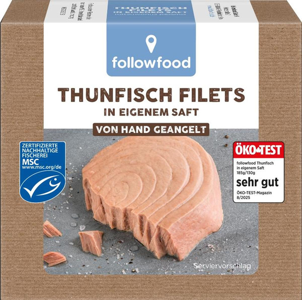Produktfoto zu Thunfisch im eigenen Saft Natur von Followfood