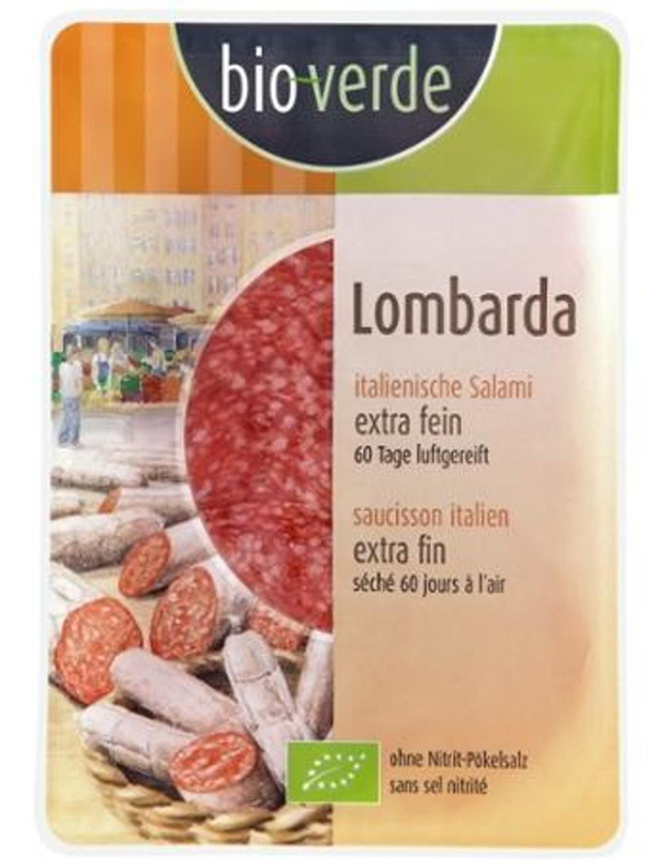 Produktfoto zu Lombarda Salami, geschnitten von bio-verde