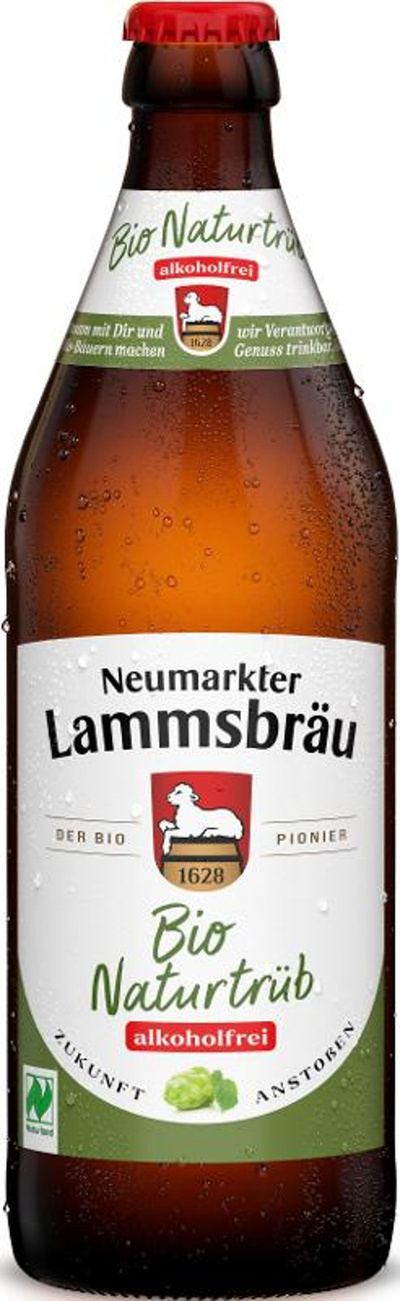 Produktfoto zu 10er Kasten Lammsbräu Naturtrüb alkoholfrei