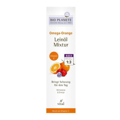 Produktfoto zu Leinöl Mixtur - Omega Orange von BIO PLANÈTE