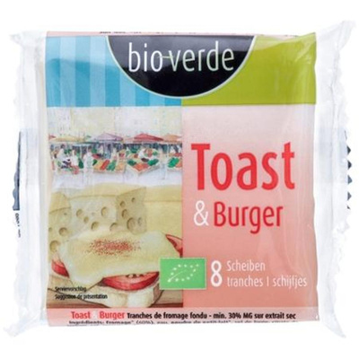 Produktfoto zu Toast und Burger Schmelzkäsescheiben von Bio-Verde