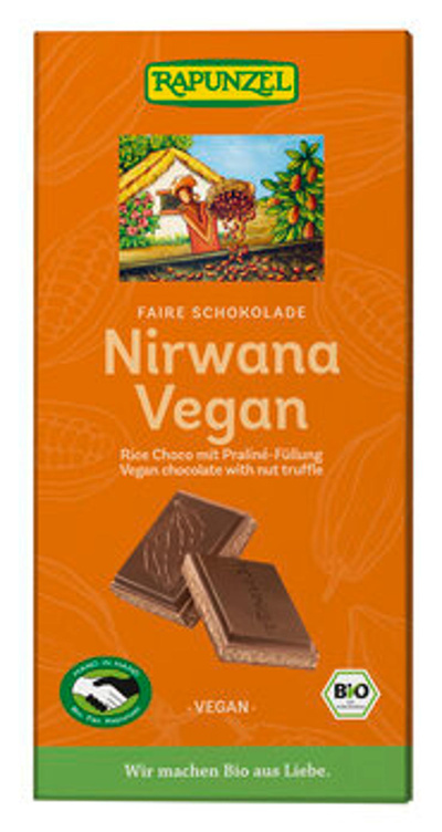 Produktfoto zu Nirwana vegane Schokolade mit Trüffelfüllung