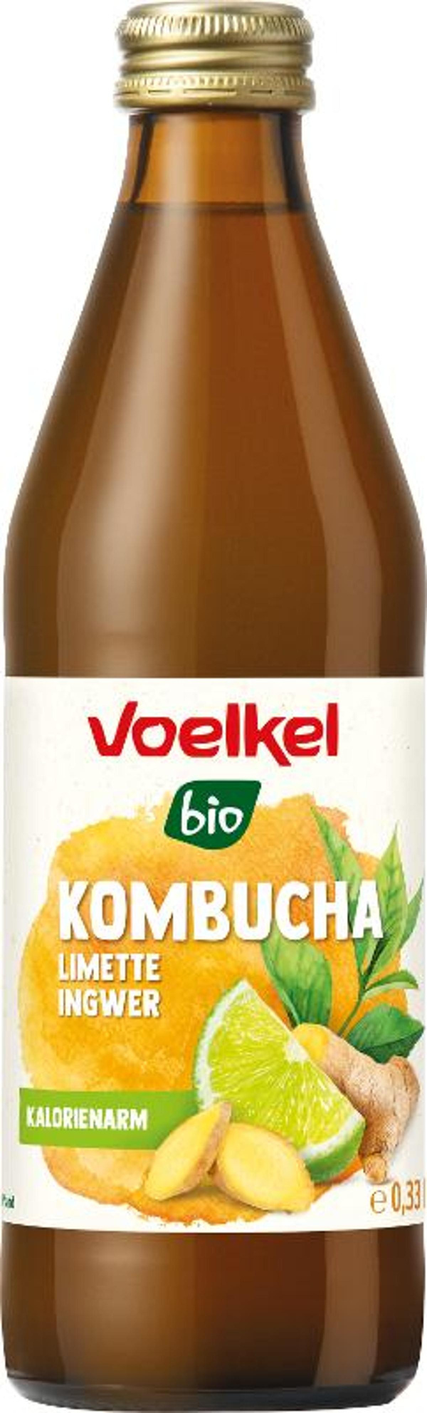 Produktfoto zu Kombucha Limette Ingwer von Voelkel