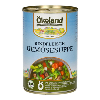 Produktfoto zu Rindfleisch Gemüsesuppe von Ökoland