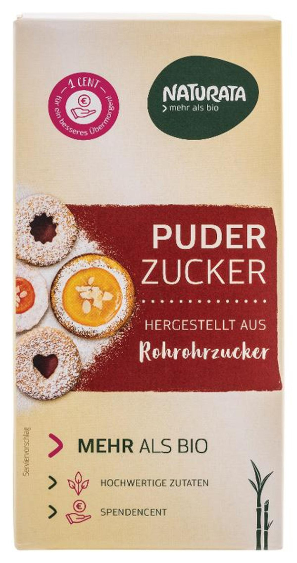 Produktfoto zu Puderzucker aus Rohrohrzucker von Naturata