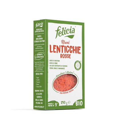 Produktfoto zu Rote Linsen Risoni von Felicia