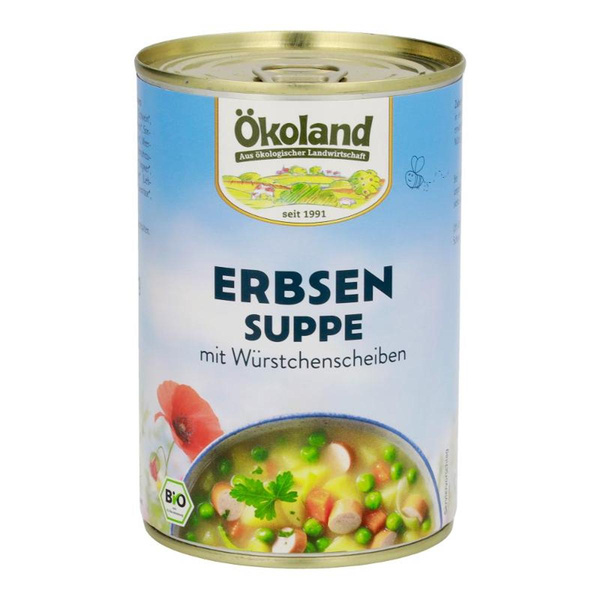 Produktfoto zu Erbsensuppe mit Würstchenscheiben von Ökoland