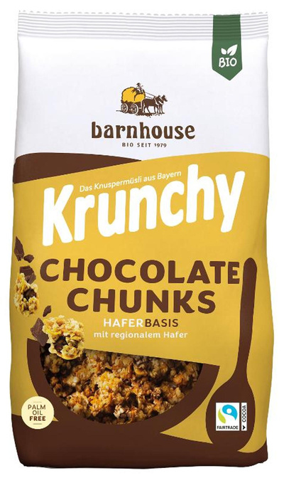 Produktfoto zu Krunchy and Friends Chocolate Chunks von Barnhouse