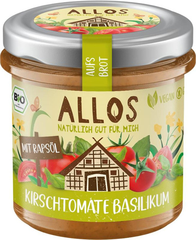 Produktfoto zu Auf's Brot, Kirschtomate Basilikum von Allos