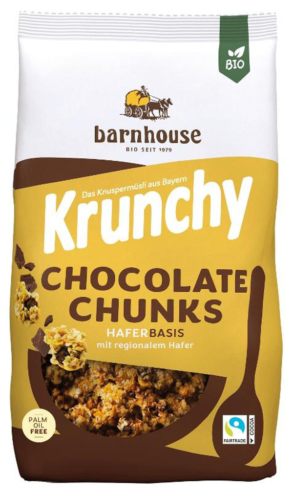 Produktfoto zu Krunchy and Friends Chocolate Chunks von Barnhouse