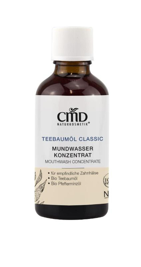 Produktfoto zu Teebaumöl Mundwasser Konzentrat von CMD