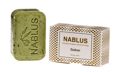 Produktfoto zu Olivenölseife Salbei aus Nablus Palästina