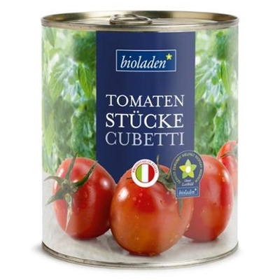 Produktfoto zu Cubetti Tomatenstücke in der Vorratsgröße von bioladen