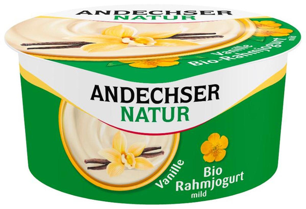 Produktfoto zu Rahmjoghurt Vanille, 10 % von Andechser