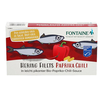 Produktfoto zu Heringfilets Paprika-Chilli-Sauce von Fontaine