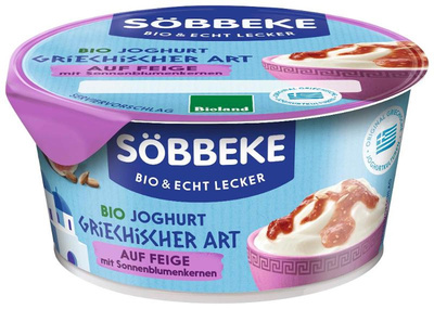 Produktfoto zu Joghurt griechischer Art Feige-Sonnenblumenkern von Söbbeke