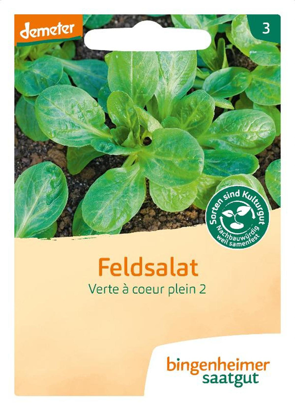 Produktfoto zu Saatgut Feldsalat von Bingenheimer Saatgut
