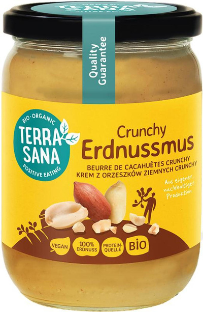 Produktfoto zu Erdnussmus Crunchy von TerraSana