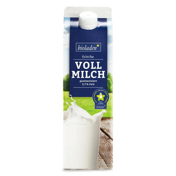 Produktfoto zu Frische Vollmilch 3,7% von bioladen