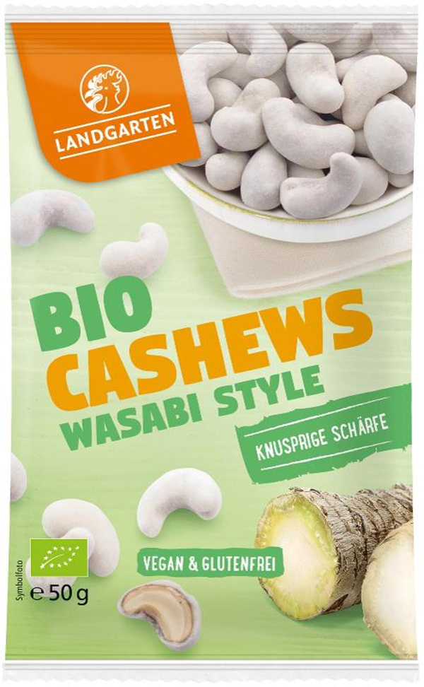 Produktfoto zu Wasabi Cashews von Landgarten