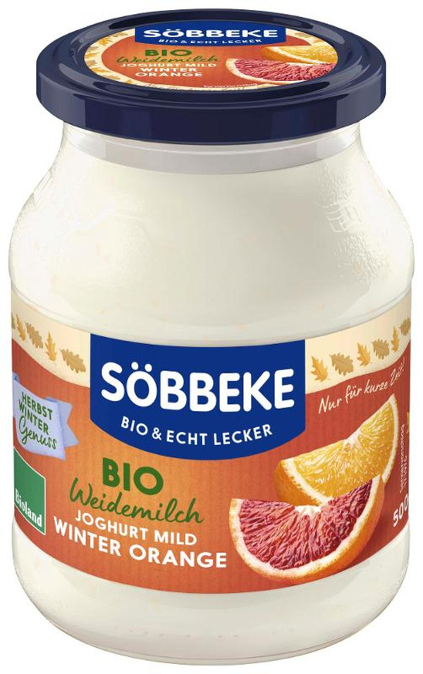 Produktfoto zu Joghurt Winter Orange 3,8% von Söbbeke